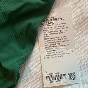 Lulu Align Green Ribbed BRAND NEW WITH TAGS